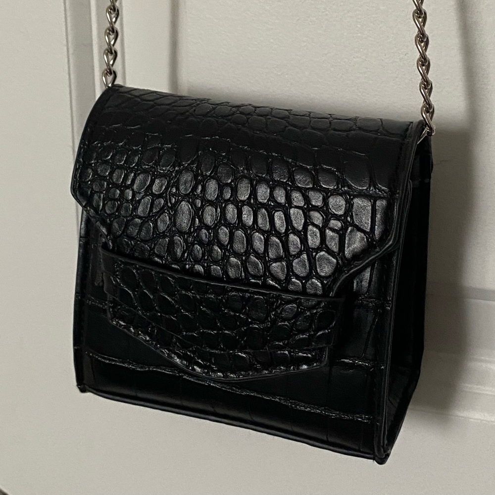 Faux Snakeskin Mini Purse